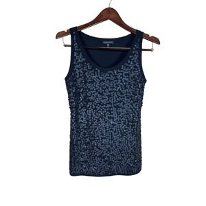 Eileen Fisher Italian Embelished Fine‎ Merino Wool Top Size Small